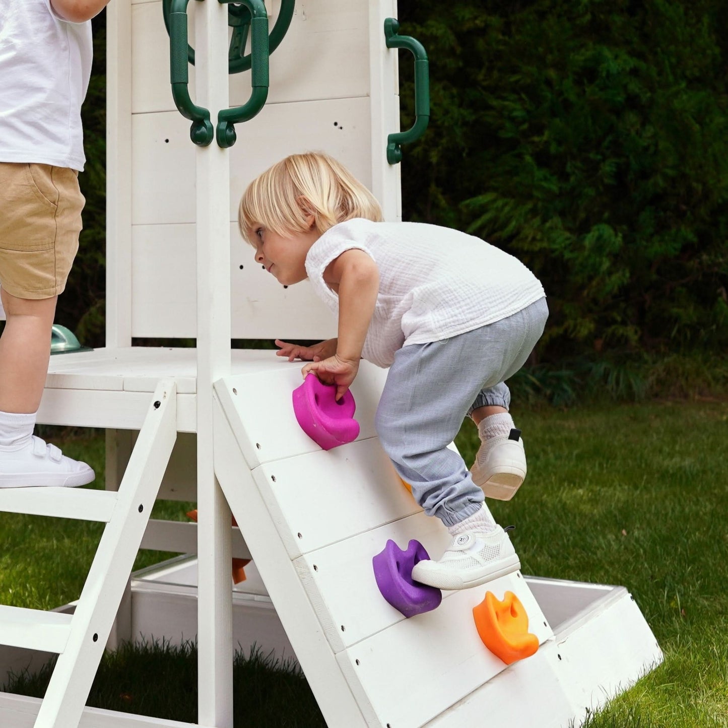 Aloe Outdoor Mini Playset for Toddlers – Water Slide & Backyard Fun - Grit Grind Strength