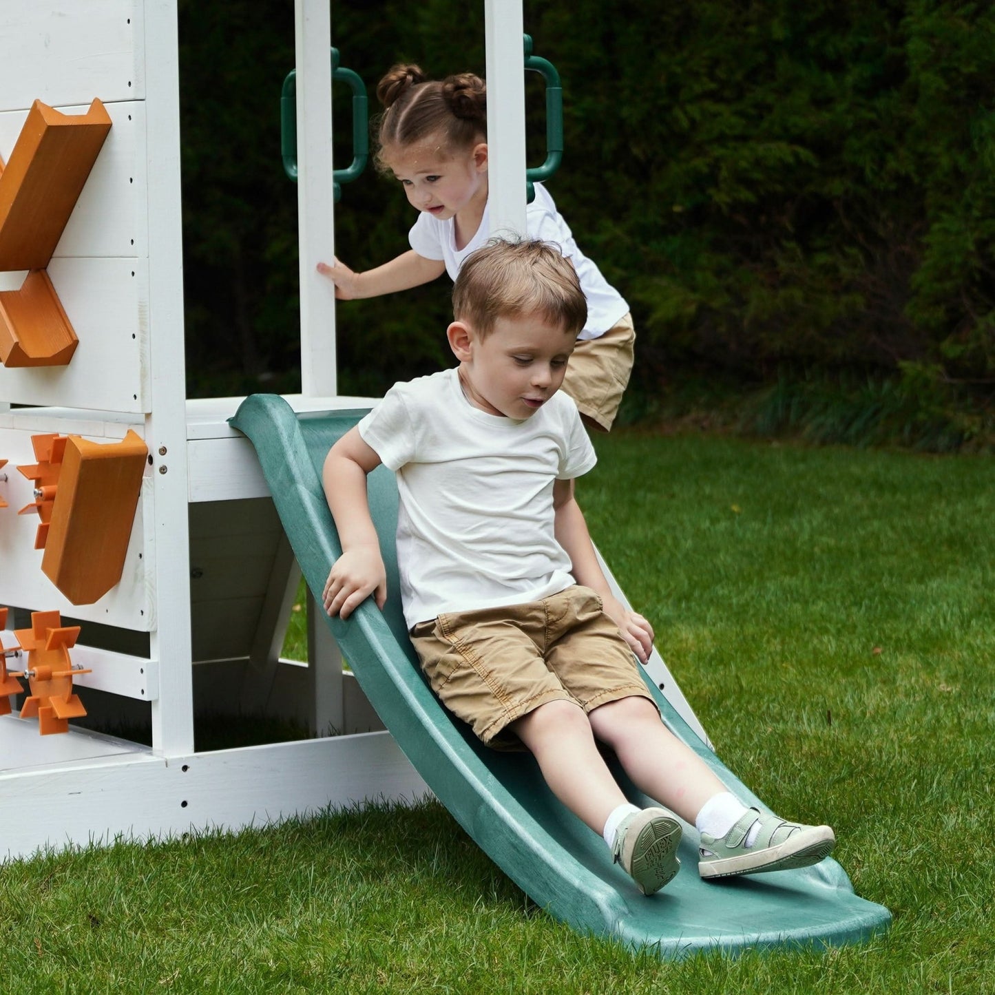 Aloe Outdoor Mini Playset for Toddlers – Water Slide & Backyard Fun - Grit Grind Strength