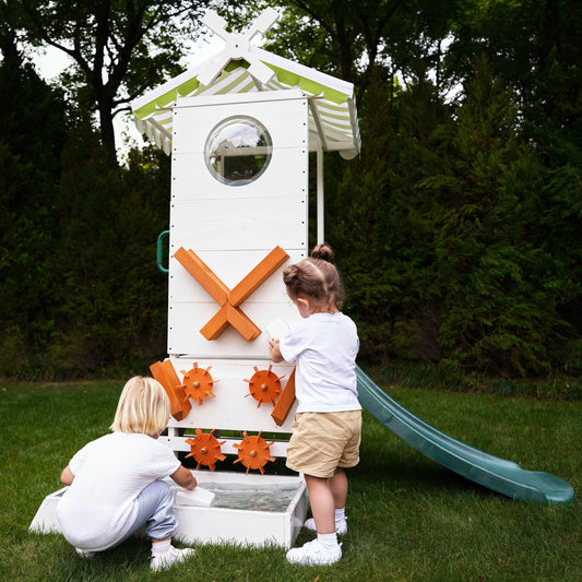 Aloe Outdoor Mini Playset for Toddlers – Water Slide & Backyard Fun - Grit Grind Strength