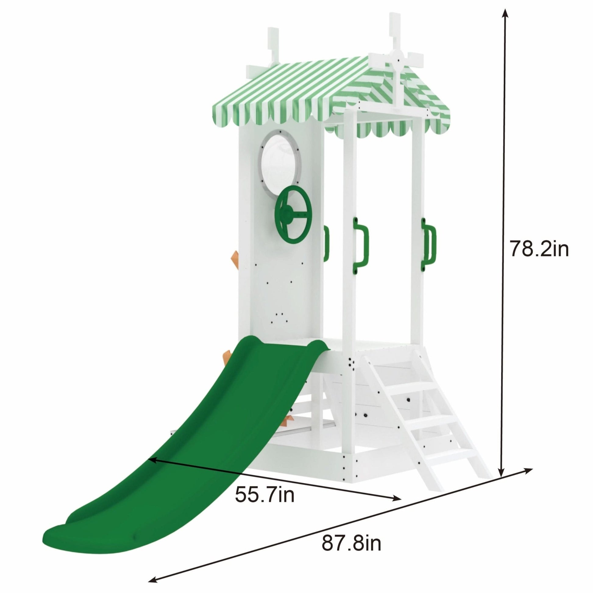 Aloe Outdoor Mini Playset for Toddlers – Water Slide & Backyard Fun - Grit Grind Strength
