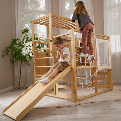 Alpine Adventure Indoor Play Gym – Climber, Slide & Kids Activity Set - Grit Grind Strength