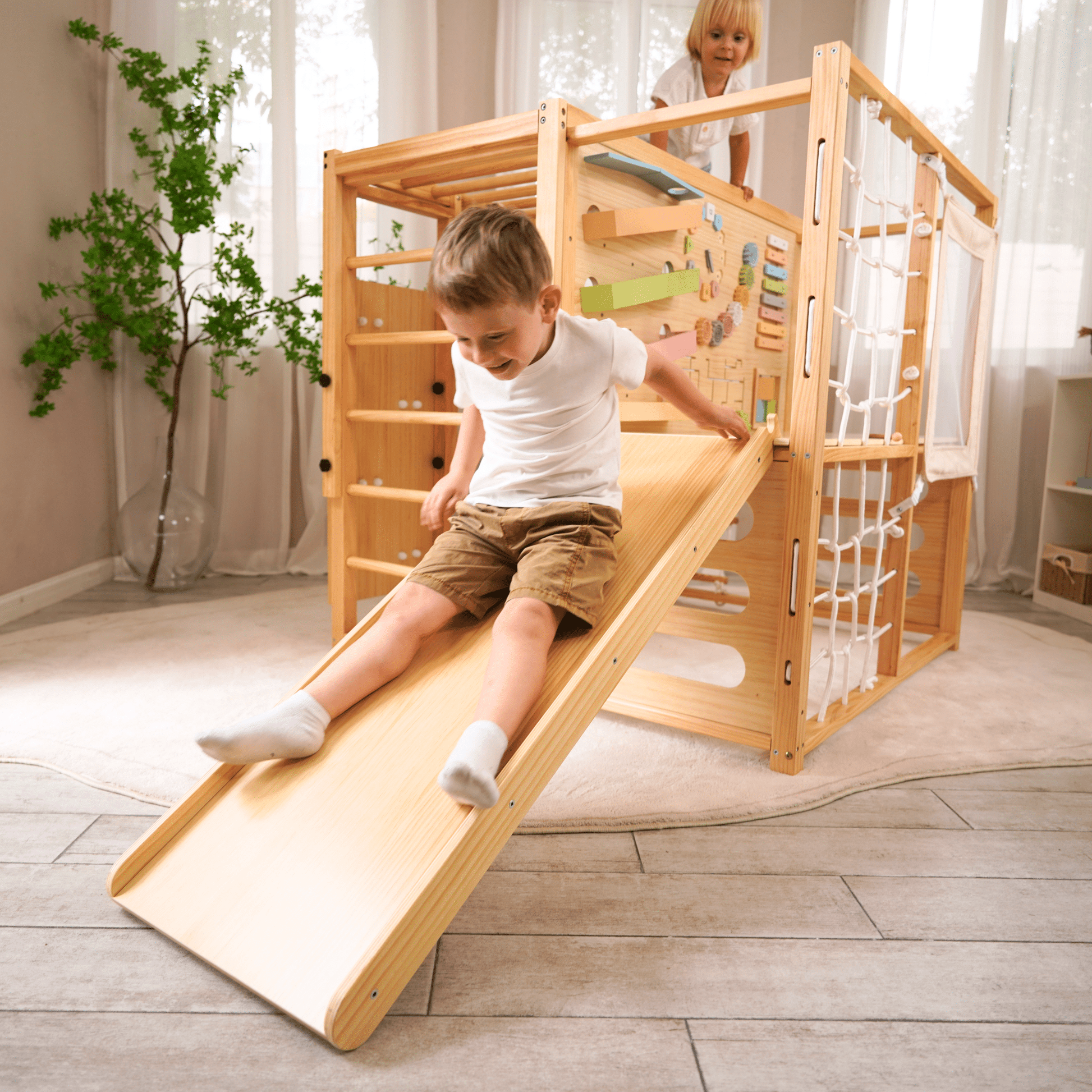 Alpine Adventure Indoor Play Gym – Climber, Slide & Kids Activity Set - Grit Grind Strength
