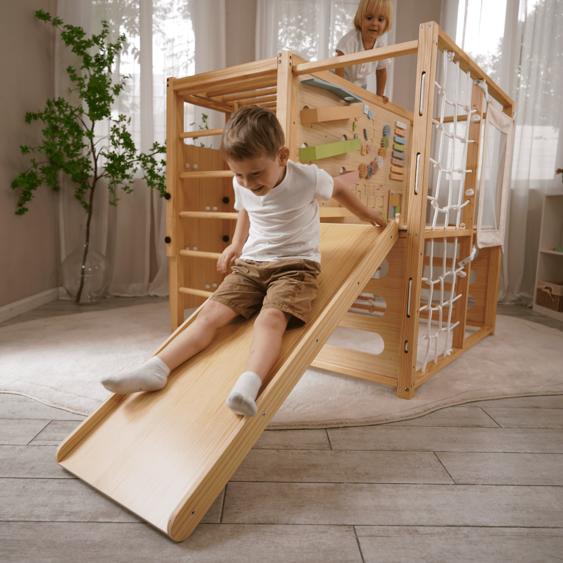 Alpine Adventure Indoor Play Gym – Climber, Slide & Kids Activity Set - Grit Grind Strength