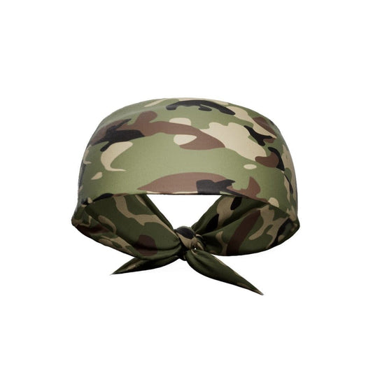 Army Camo Tie Headband - Grit Grind Strength
