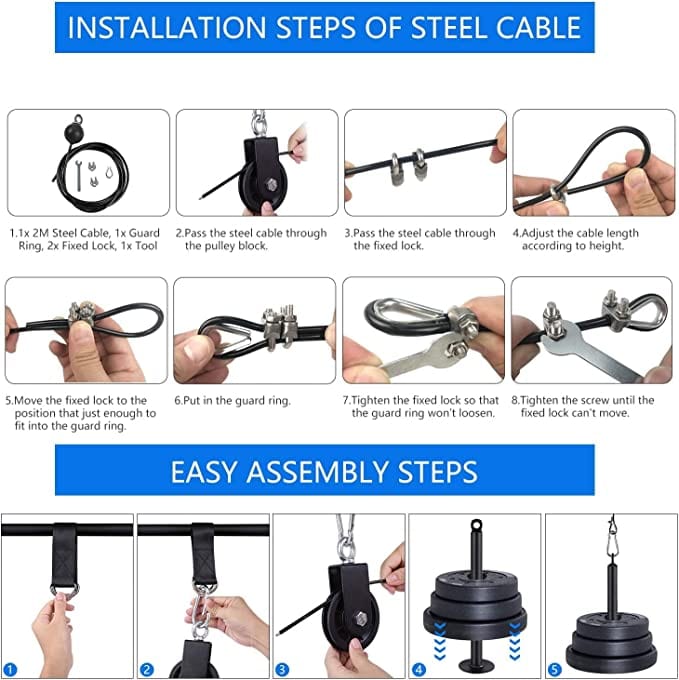Attachable Pulley System - Grit Grind Strength