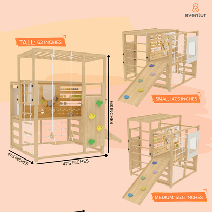 Avenlur.com Indoor Alpine Adventure Indoor Play Gym – Climber, Slide & Kids Activity Set