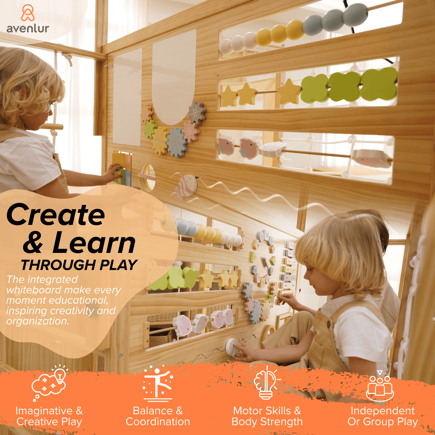 Avenlur.com Indoor Alpine Adventure Indoor Play Gym – Climber, Slide & Kids Activity Set