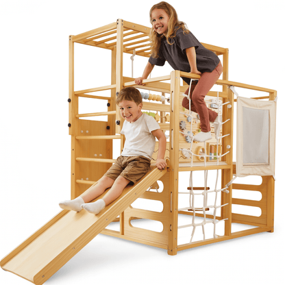Avenlur.com Indoor Alpine Adventure Indoor Play Gym – Climber, Slide & Kids Activity Set
