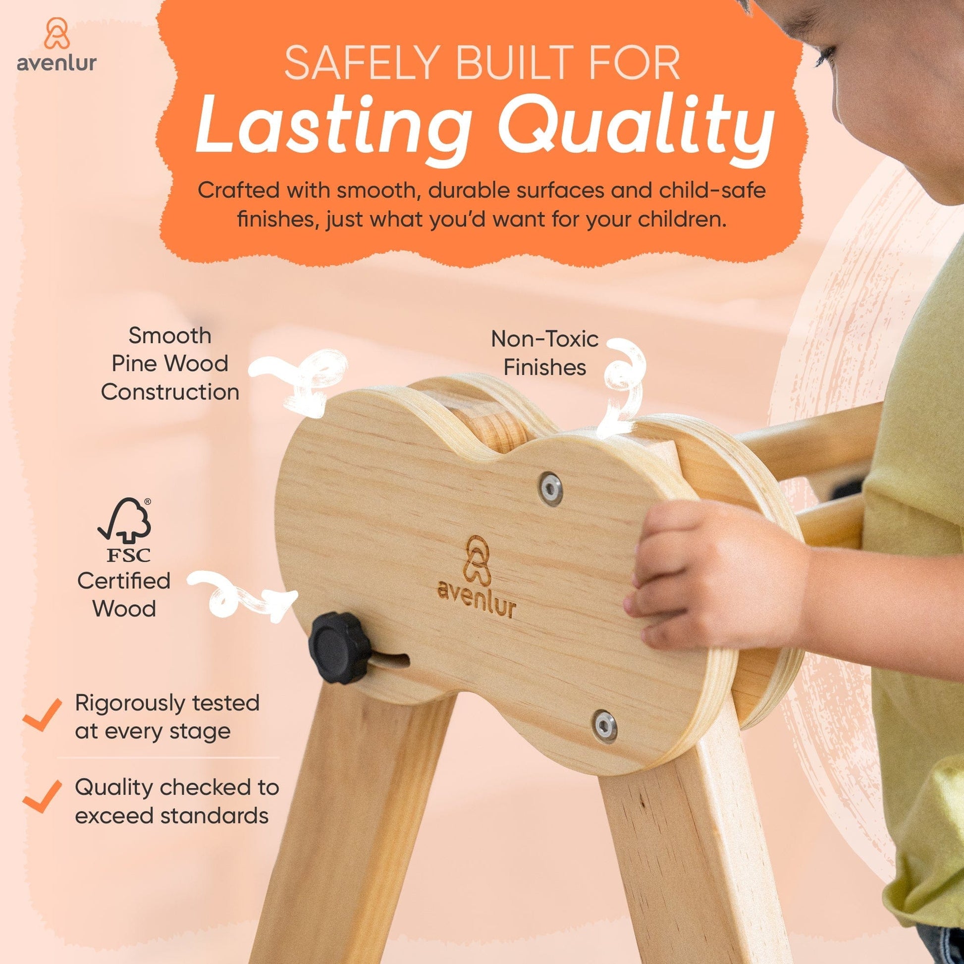 Avenlur.com Indoor Chestnut - 8-in-1 Jungle Gym for Toddlers