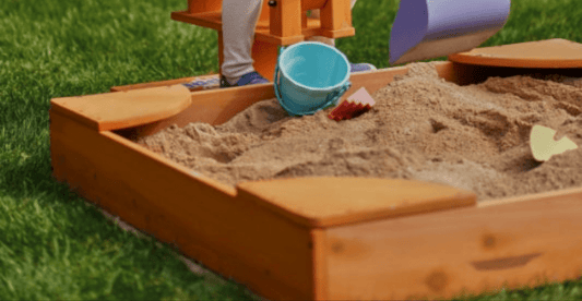Avenlur Wooden Sandbox – Durable Outdoor Play Area, Perfect for Excavator - Grit Grind Strength
