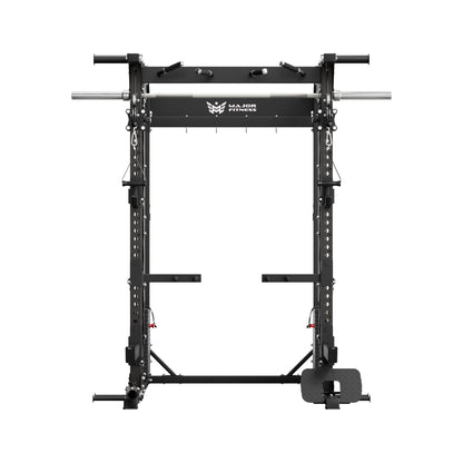 B52 Pro Smith Machine Home Gym with Power Rack, Cable Crossover, Dual Pulley System, Landmine, & Multi - Grip Pull - Up Bar - Grit Grind Strength