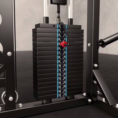 B52 Pro Smith Machine Home Gym with Power Rack, Cable Crossover, Dual Pulley System, Landmine, & Multi - Grip Pull - Up Bar - Grit Grind Strength