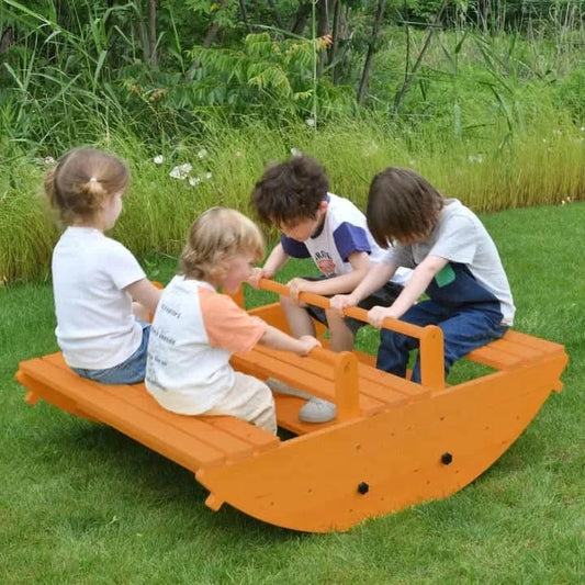 Banyan Jumbo Wooden Rocker & Climber Playset | Outdoor Gross Motor Toy for Toddlers - Grit Grind Strength