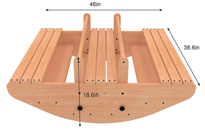 Banyan Jumbo Wooden Rocker & Climber Playset | Outdoor Gross Motor Toy for Toddlers - Grit Grind Strength