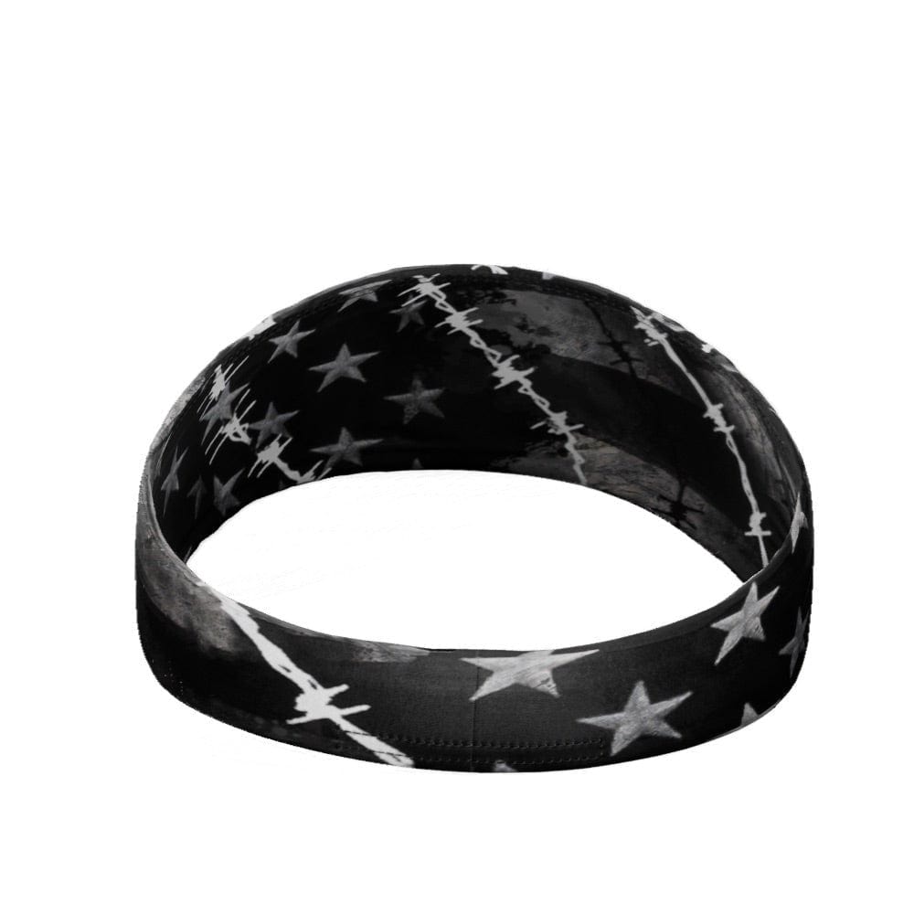 Barbed Wire USA Flag Headband - Grit Grind Strength
