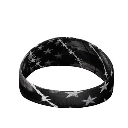 Barbed Wire USA Flag Headband - Grit Grind Strength
