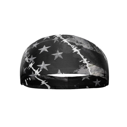 Barbed Wire USA Flag Headband - Grit Grind Strength