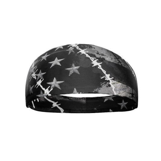 Barbed Wire USA Flag Headband - Grit Grind Strength