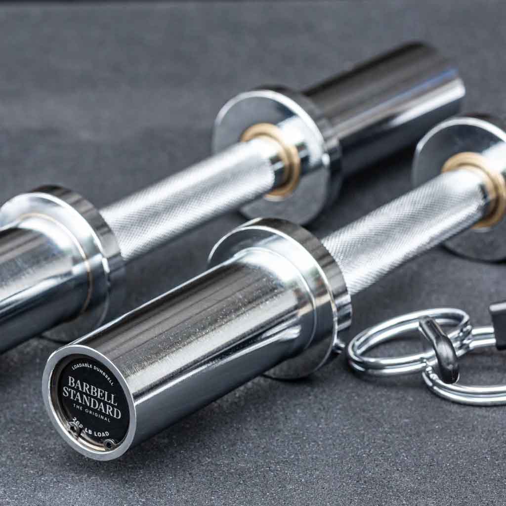 Barbell Standard Barbell Loadable Dumbbell Bars - Pair