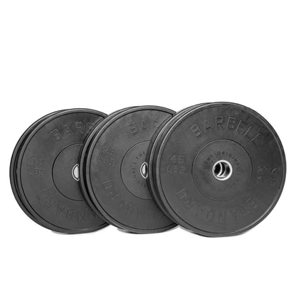 Barbell Standard Bumper Plates 160 lb set Olympic Bumper Plates