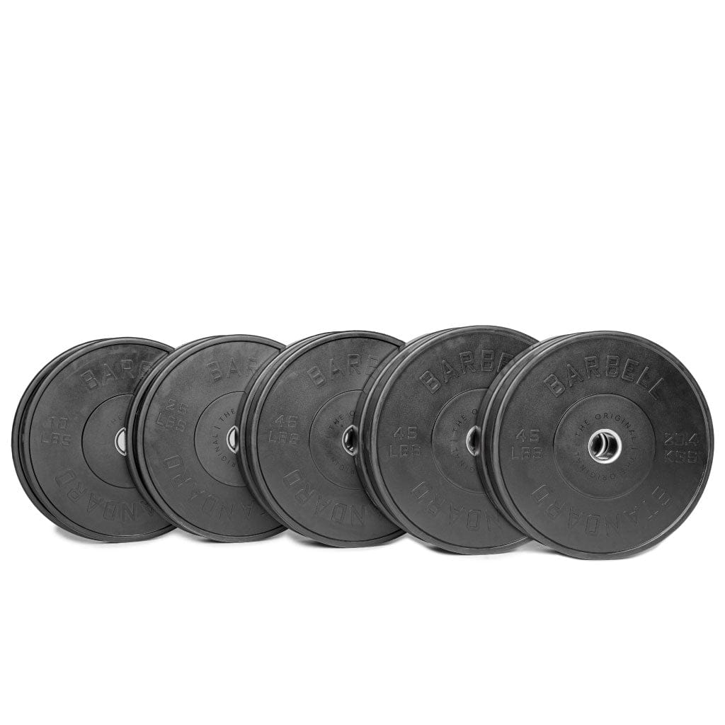 Barbell Standard Bumper Plates 340 lb set Olympic Bumper Plates
