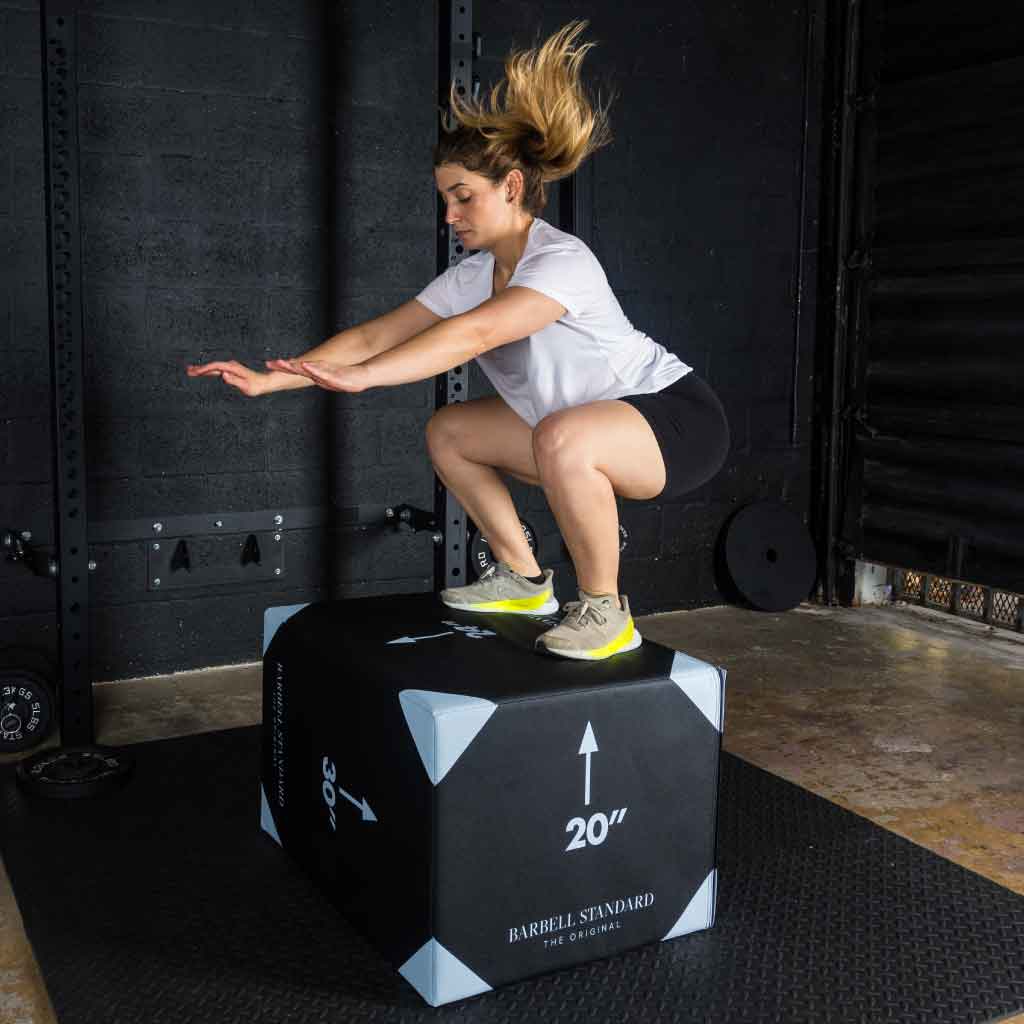 Barbell Standard Jump Box Plyo Box Foam 3-in-1 Jump Box