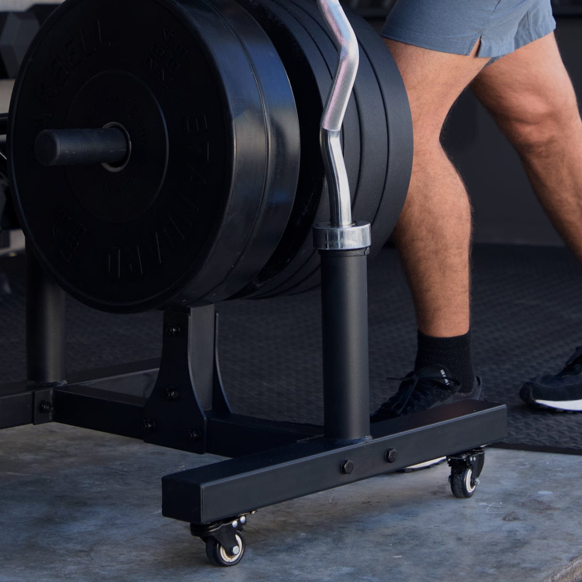 Barbell Standard Storage Add wheel kit Weight Tree - Olympic Barbell and Weight Rack