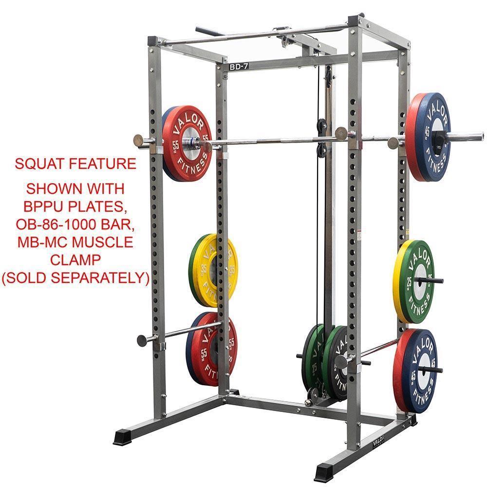 Compact 2x2 Power Rack w/ Lat Pull Station - Grit Grind Strength