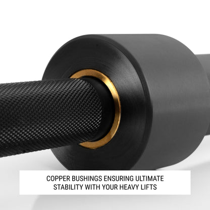 Big Easy® Squat Bar, 210,000 PSI, Weighs 25kg with 32mm Grip - Grit Grind Strength