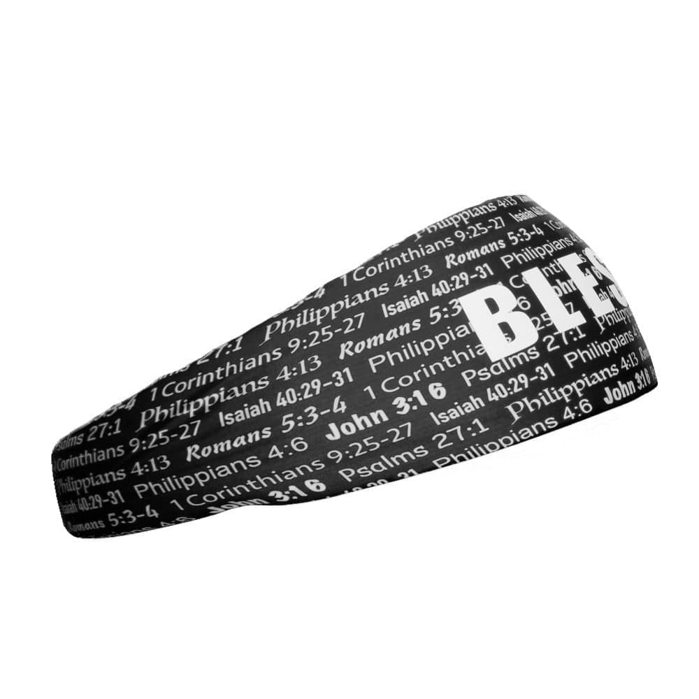 Black BLESSED Headband - Grit Grind Strength