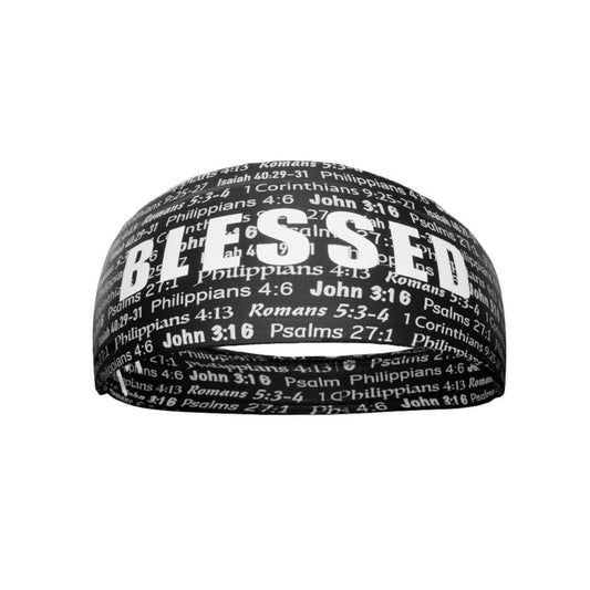 Black BLESSED Headband - Grit Grind Strength