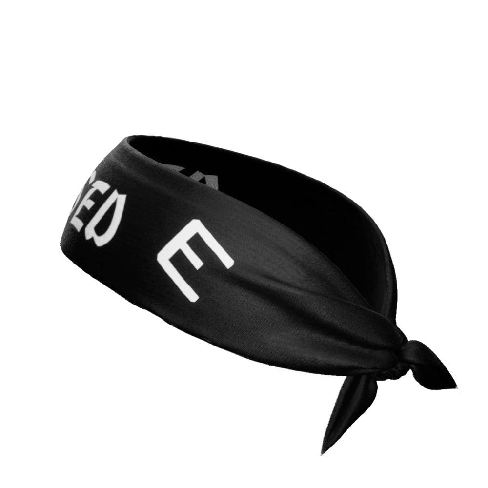 Black BLESSED Tie Headband - Grit Grind Strength