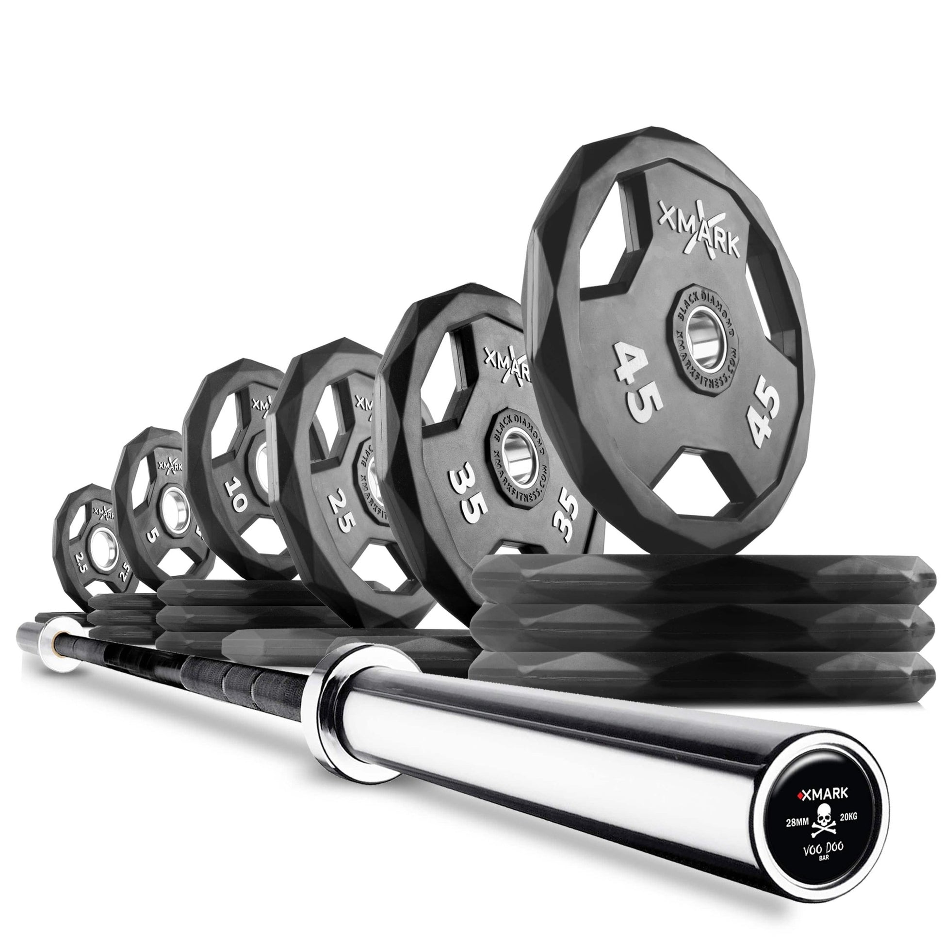 Black Diamond® Olympic Weight Plates and Olympic Barbell Sets - Grit Grind Strength