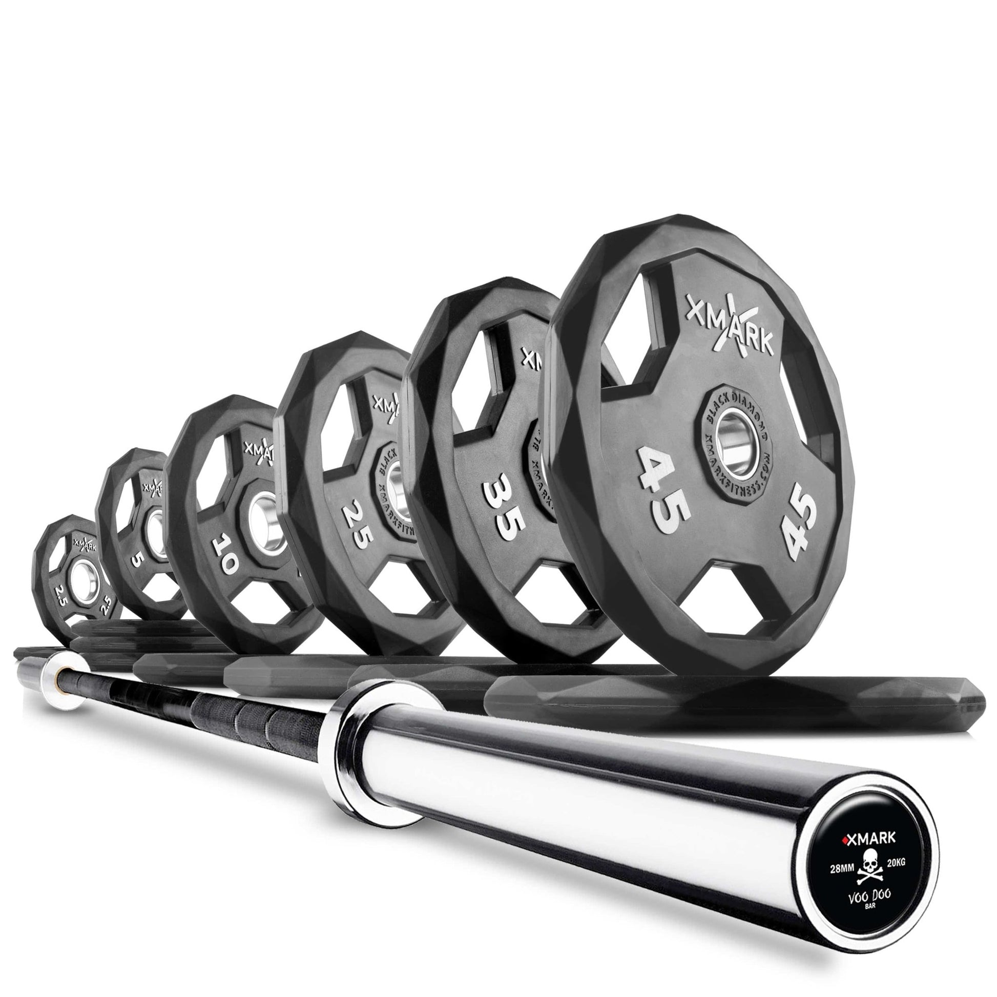 Black Diamond® Olympic Weight Plates and Olympic Barbell Sets - Grit Grind Strength