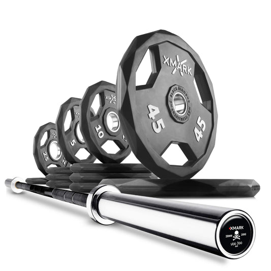 Black Diamond® Olympic Weight Plates and Olympic Barbell Sets - Grit Grind Strength