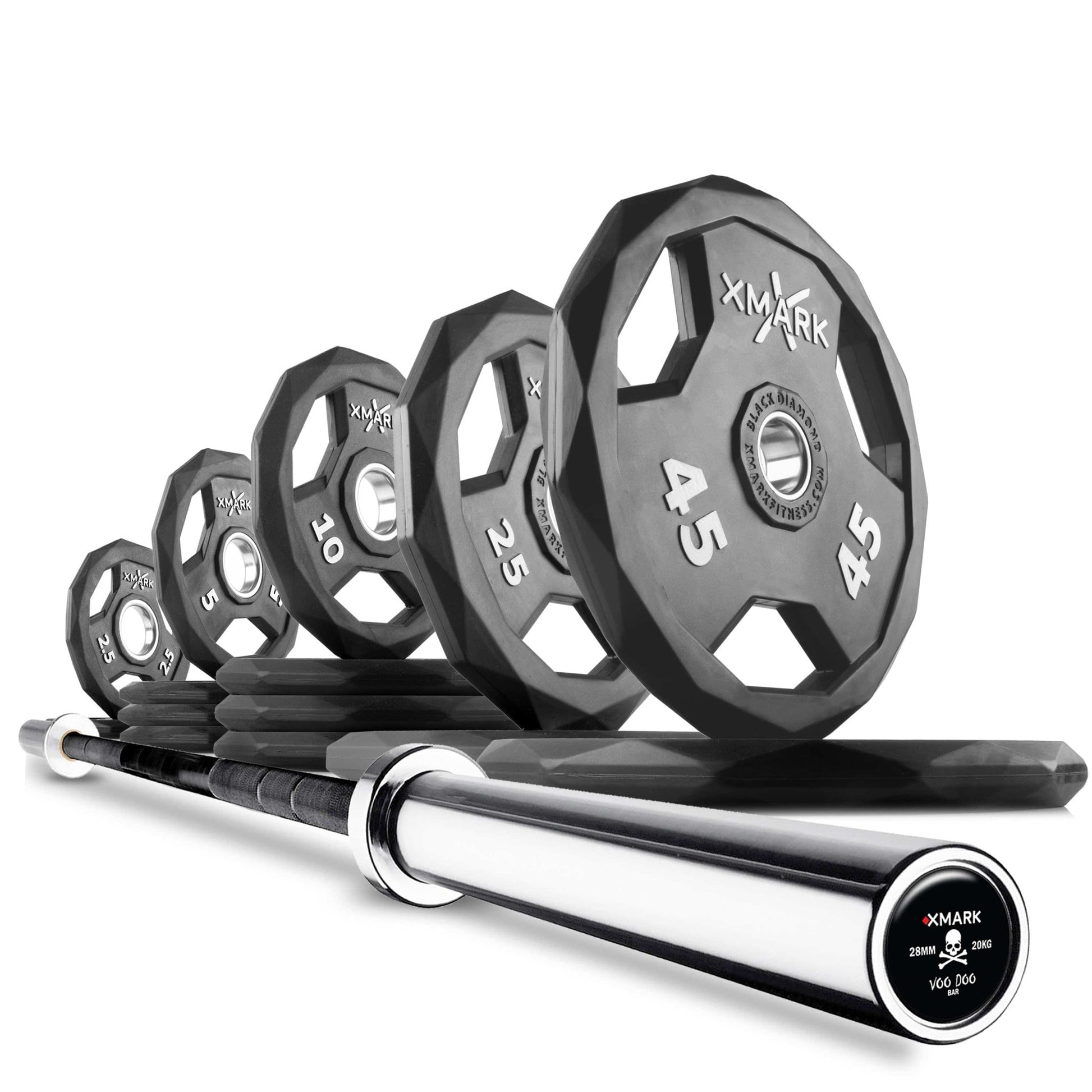 Black Diamond® Olympic Weight Plates and Olympic Barbell Sets - Grit Grind Strength