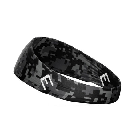 Black Digi Camo Headband - Grit Grind Strength