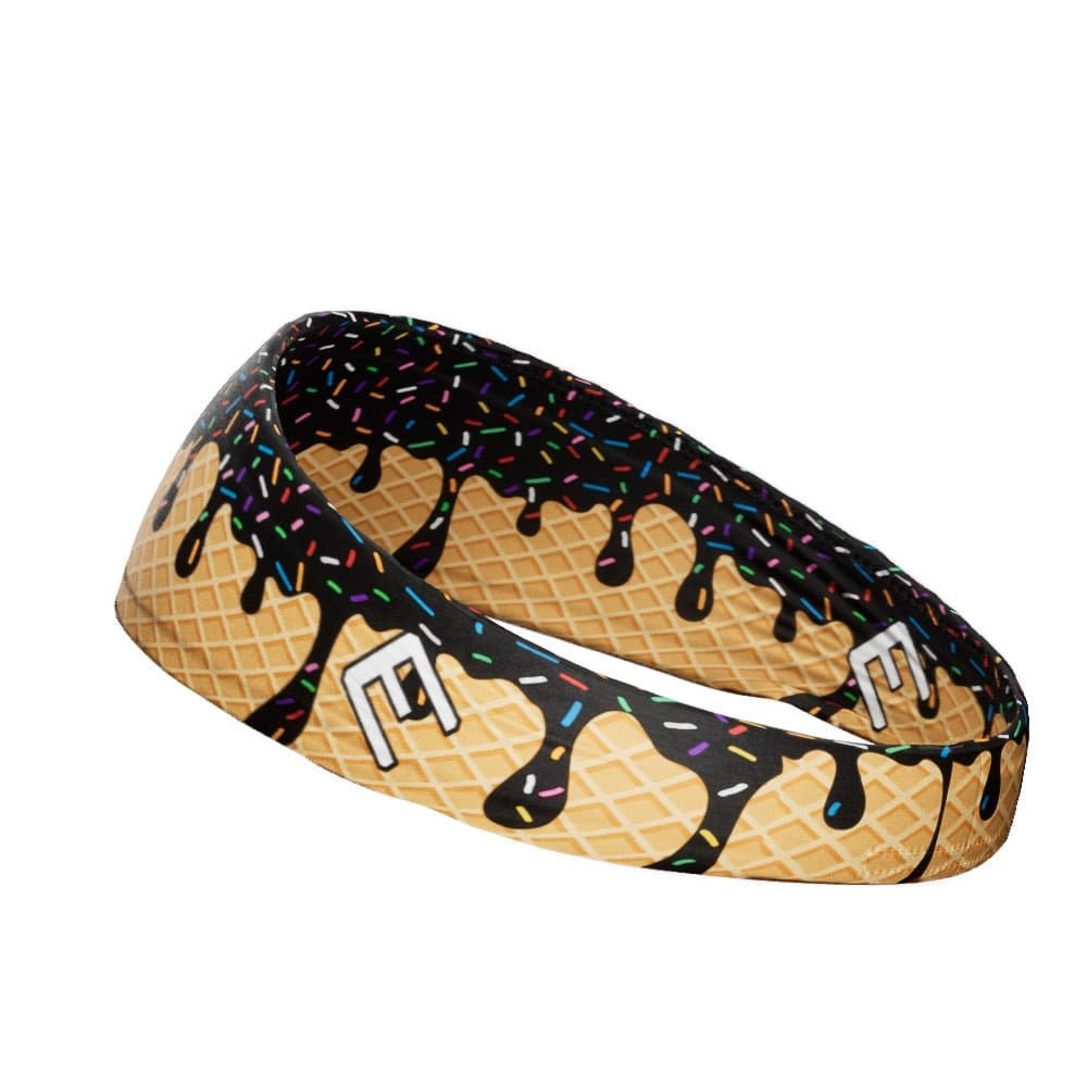 Black Ice Cream Headband - Grit Grind Strength
