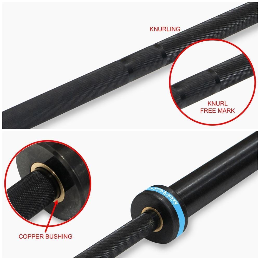 Black Olympic Bearing Barbell - Grit Grind Strength