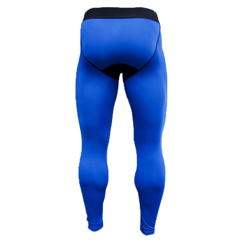 Blue Compression Tights - Grit Grind Strength