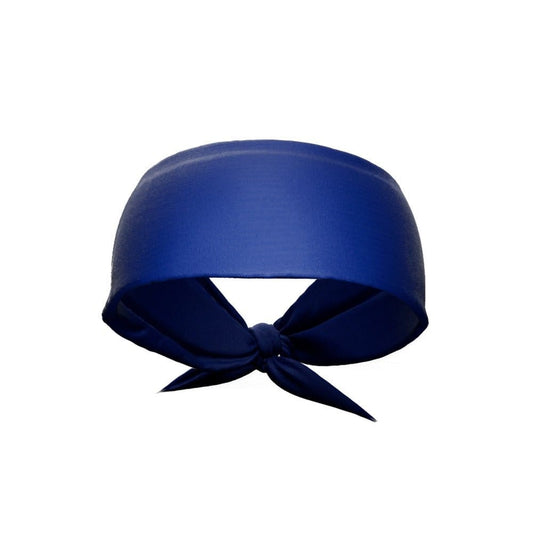 Blue Tie Headband - Grit Grind Strength