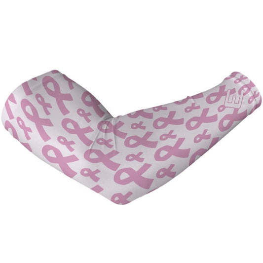 Breast Cancer Ribbons Arm Sleeve - Grit Grind Strength