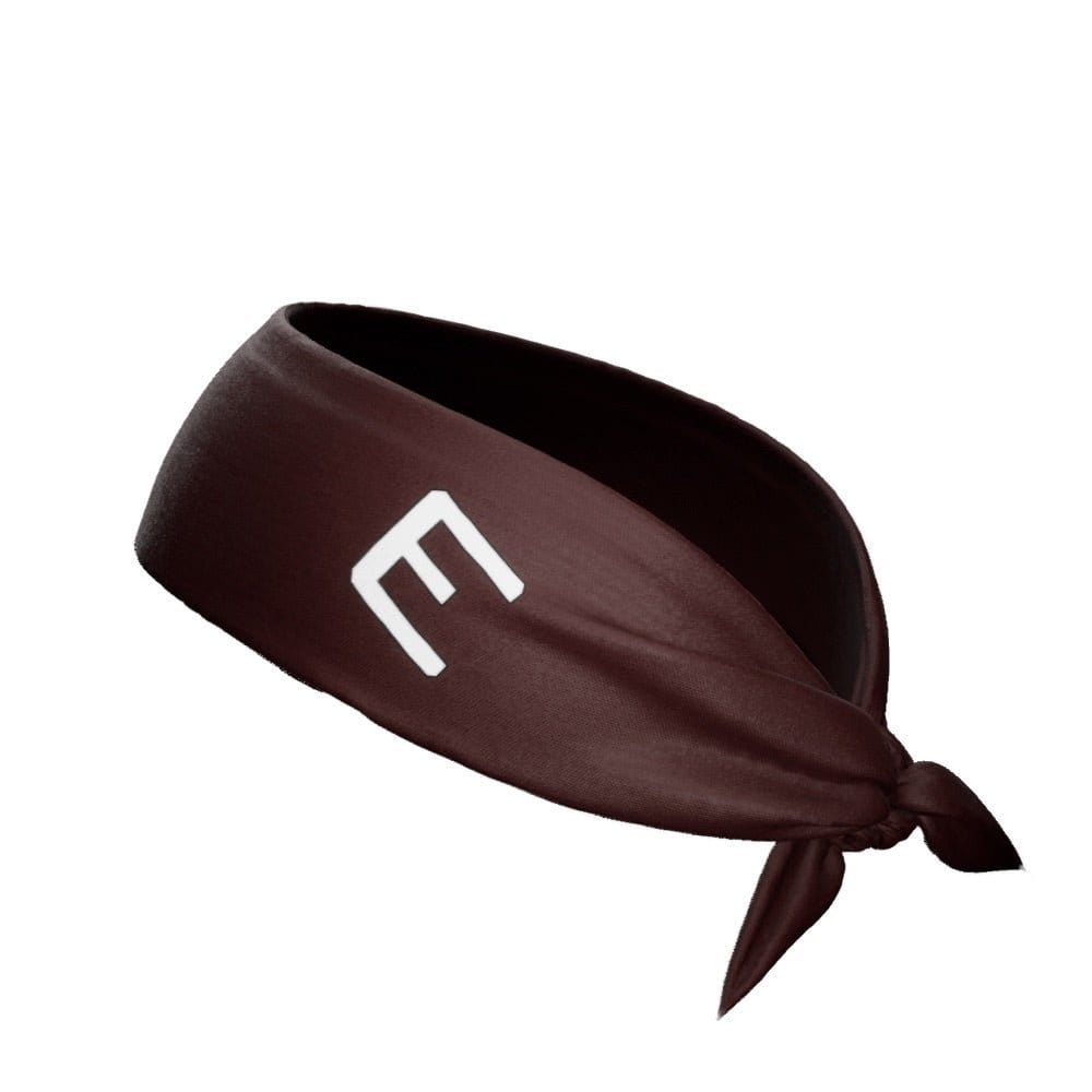 Brown Tie Headband - Grit Grind Strength