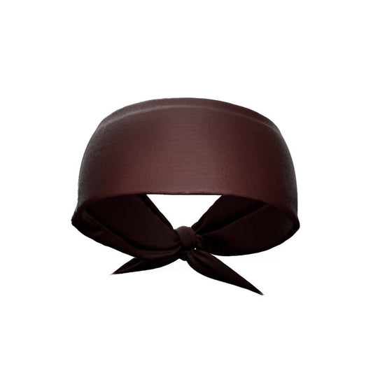 Brown Tie Headband - Grit Grind Strength