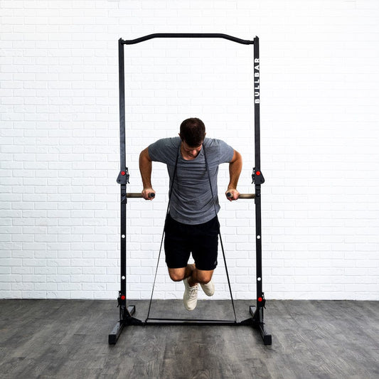 BULLBAR 2.0 - Portable Pull - up Bar and Dip Station - Grit Grind Strength