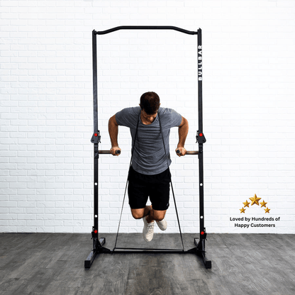 BULLBAR 2.0 - Portable Pull - up Bar and Dip Station - Grit Grind Strength