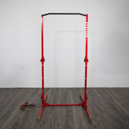 BULLBAR Red BULLBAR 2.0 - Portable Pull-up Bar and Dip Station