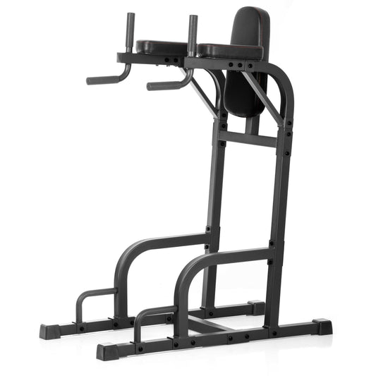 Captain’s Chair Leg Raise w/ Dip Stand & Push Up Station - Grit Grind Strength