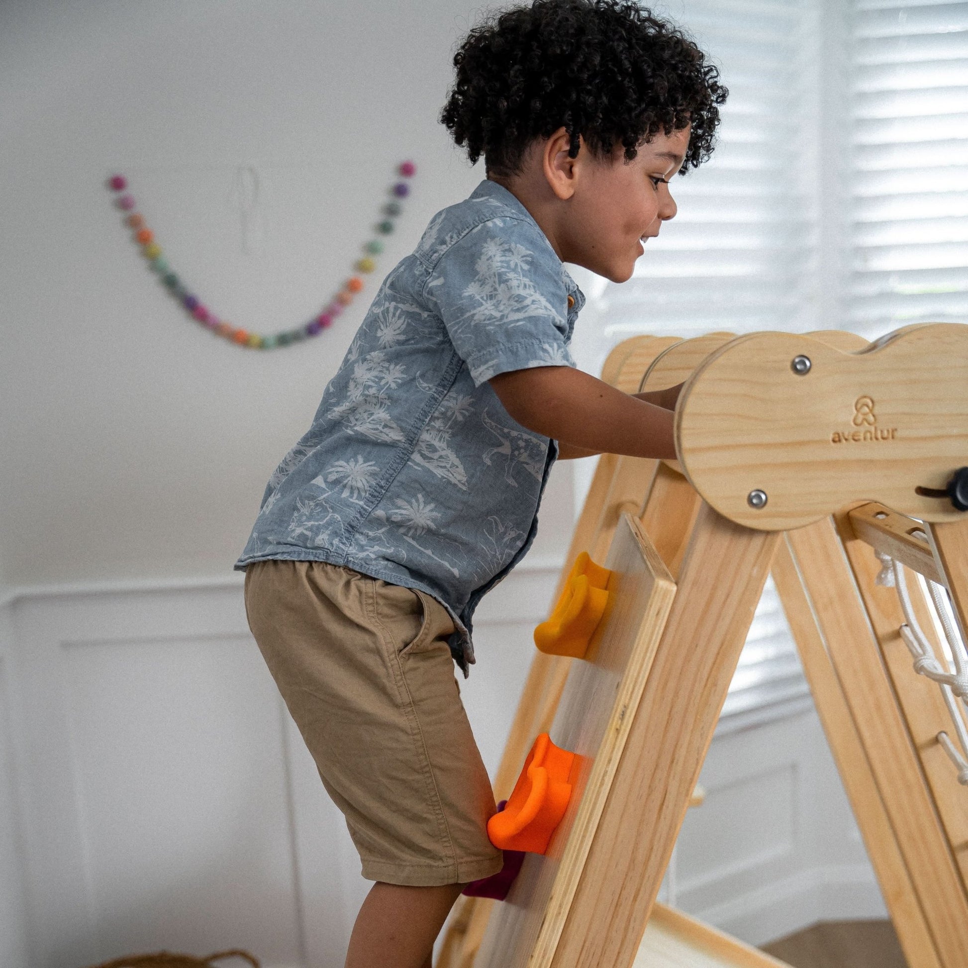 Chestnut - 8 - in - 1 Jungle Gym for Toddlers - Grit Grind Strength