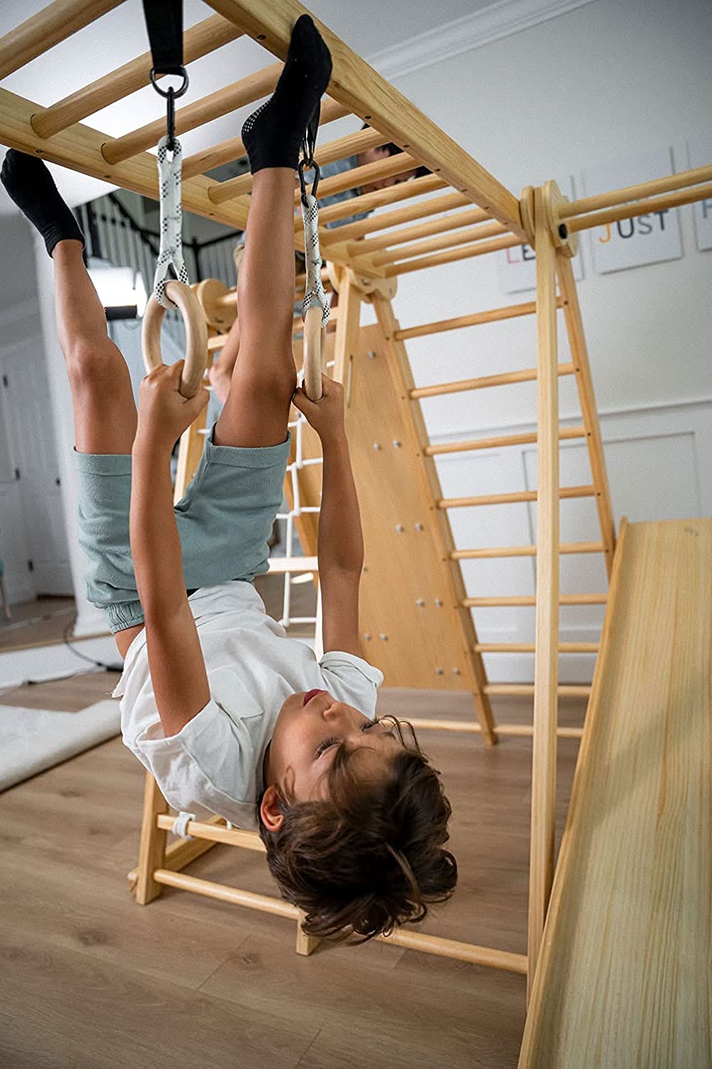 Chestnut - 8 - in - 1 Jungle Gym for Toddlers - Grit Grind Strength